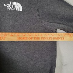 The North Face Hoodie Mens L Charcoal Gray Double Sided Logo Outdoor Hiking