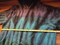 Empyre Tie Dye Festival Hoodie Sweatshirt – Size S – Teal Green Purple Tie Dye