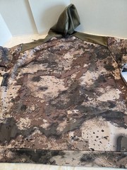Cabela’s Fleece-lined Hoodie Men’s 2XL Camo W Green Hood Pockets Hunting Outdoor