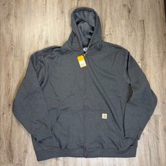 NWT Carhartt Marquette Full Zip Sweatshirt 3XL Gray Mid Weight K122