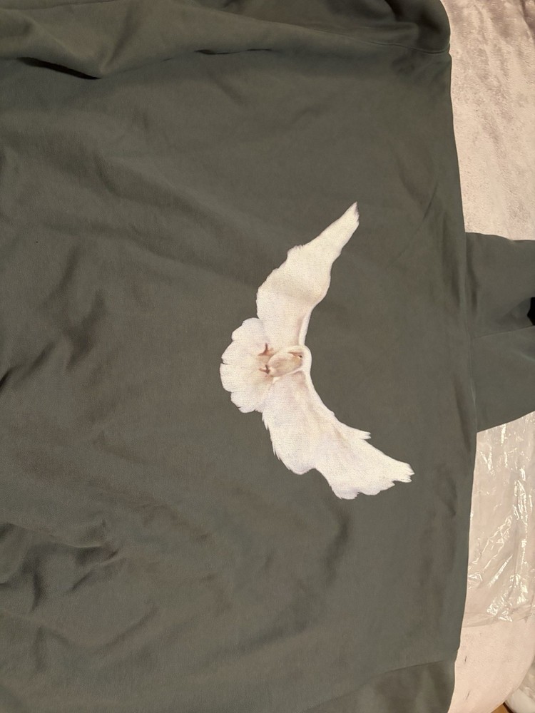 Yeezy Gap Balenciaga 05A Dove Hoodie Dark Green Size Large !!!!