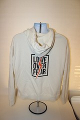 Yes Theory Seek Discomfort Love Over Fear Hoodie Beige Mens Large