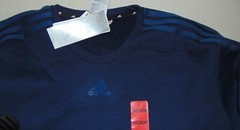 Adidas Men’s Sweatshirt Blue Pullover Modern Fit Casual Medium Sleeve Stripes