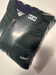 Vintage Adidas Pullover Men 2XL 1/4 Zip Fleece Green with Purple Logo 90s 0130A4