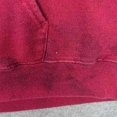 VINTAGE Spider Man Hoodie Mens Large Red Sweatshirt Hanes Tie Dye Pullover VTG
