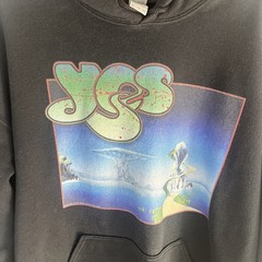 Gildan Men’s Y2K Streetwear Blokecore Yes Band Yesstories Graphic Hoodie Size XL