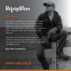 RefrigiWear Thermal Knit Lined Hoodie, Hooded Zip-Up Fleece Sweatshirt