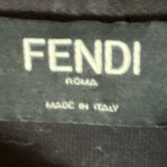 Fendi Baguette Cotton Fleece Hooded Pullover Hoodie Black Size M Designer