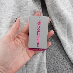 Colosseum Mens Light Gray Heather Full Zip Hoodie Size Small NWT