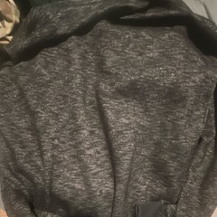 BCG Men’s Heathered Pullover Hoodie w/ Pockets Drawstring Black/Gray M