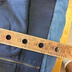 Vintage Dickies Faded Navy Thermal Lined Zip Up Hoodie Mens XL 2000s Workwear