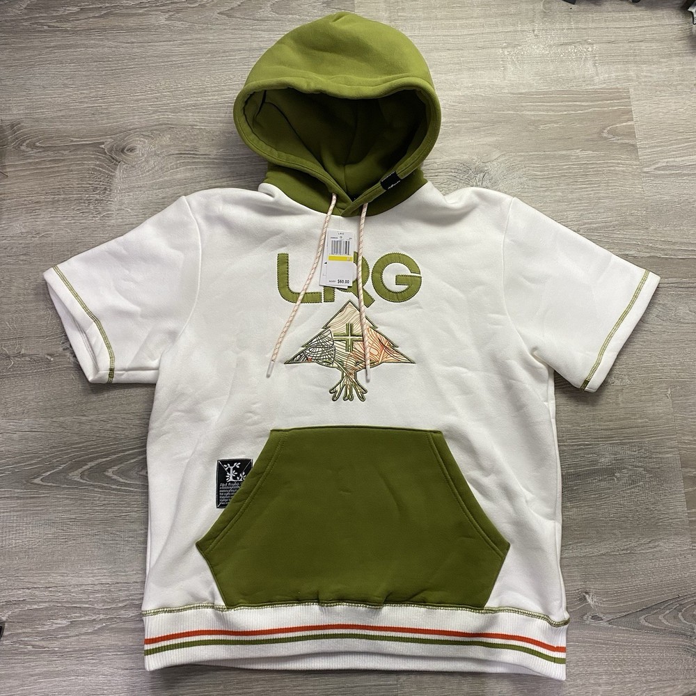 Lifted Research Group LRG Hoodie Mens Size Med White Streetwear Sweatshirt 🔥