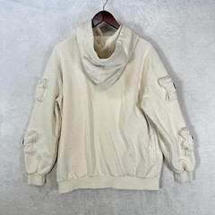 Peacebird Hoodie Mens S Cream Super China Pullover Cargo Logo Street Wear
