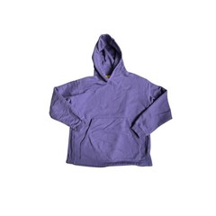 Yellow Label Co Heavyweight Cotton Pullover Hoodie Kangaroo Pocket Purple Men XL