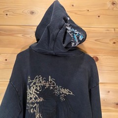 VTG The Great China Wall Hoodie Full Zip Men XXL Art Designer Los Angeles