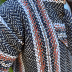 Drug Rug Baja Hoodie | Mexican Poncho with Soft Inner Lining S-XXXL | Charcoal
