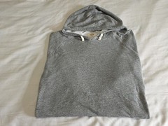 Marine Layer Lightweight Pullover Light Heather Gray Hoodie Sweatshirt SZ Marge