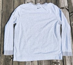 Nike Yoga Therma-FIT Mens Large Grey Heathered Crewneck Sweatshirt