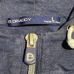 B. Draddy Proctor 1/4 Zip Hoodie Mens L Navy Pima Stretch Pockets Performance