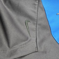 Nike Therma-FIT Mens Hoodie L Cave Purple Blue Big Swoosh Sleeve Pocket Pullover
