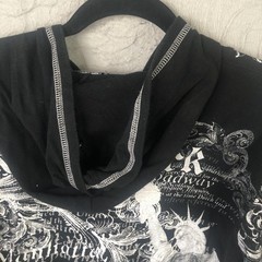 New York New York Hoodie Teens XL Black Full Zip Statue Liberty Graphic USA Y2K