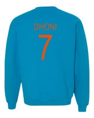 Cricket India Jersey Style Dhoni 7 Unisex Crewneck Sweater