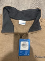 Columbia Men’s Brown 1/4 Zip Mock Neck Fleece Pullover Sweatshirt 2X