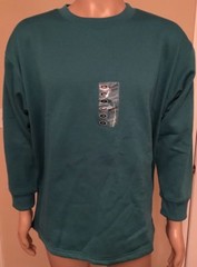 Vintage NWT Southern Expressions Teal Crewneck Sweatshirt 2XL 88/12 Soft Blank