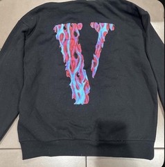 VLONE Limited Edition Black Pullover Hoodie XL Skull Graphic Print