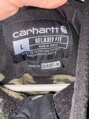 Carhartt Jacket Mens XL Camo Sherpa Fleece Pullover Relaxed Fit OJ4991-M