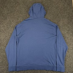 Peter Millar Hoodie Men Medium Blue Lava Wash Performance Pullover Golf Sweater