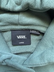 Vans Men’s Loose Fit Fleece Logo Pullover Hoodie w/ Pockets Green L