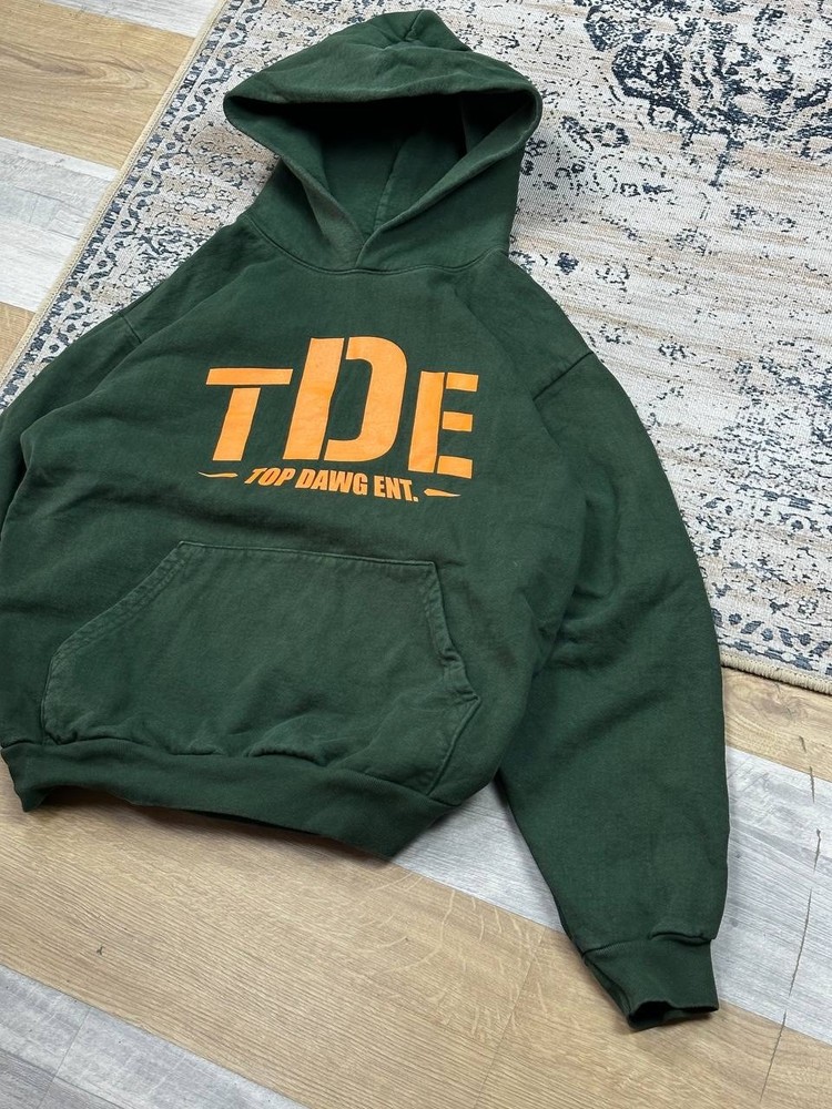 RARE Top Dawg Ent TDE Hip Hop Heavyweight Baggy Hoodie Size M