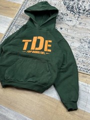 RARE Top Dawg Ent TDE Hip Hop Heavyweight Baggy Hoodie Size M