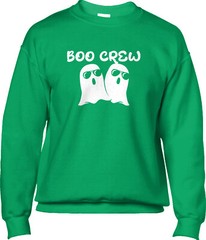 Boo Crew Halloween Trick Treat Costume Party Fall Season Ghosts Mens Sweatshirt