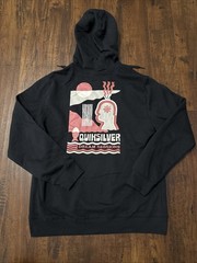 NWT Quiksilver Dream Sessions Surfing Black Fleece Lined Hoodie Men’s L. F4