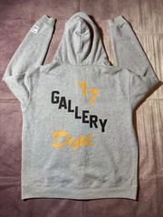 Authentic Gallery Dept Boxing Logo Full Zip Hoodie Gray Men’s Small Designer