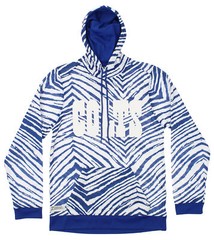 Zubaz NFL Football Men’s Indianapolis Colts Zebra Print Touchdown Hoodie