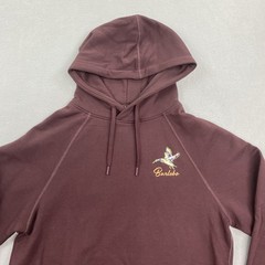 Burlebo Sweatshirt Mens Small Red Hoodie Pullover Fleece Duck Outdoors Camo