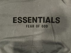 Black Fear Of God Essentials Pullover Hoodie “stretch limo” Size Small