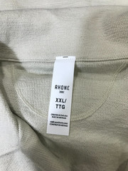 RHONE Seaside Terry Performance Long Sleeve Polo Men’s Size XXL Sandstone NWT