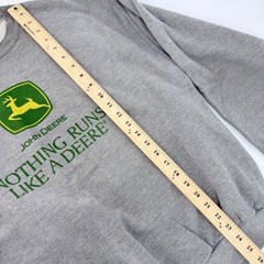 Vintage Jerzees John Deere Sweatshirt Mens XL Gray Crewneck Pullover 90s Y2K