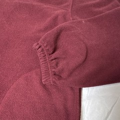 Roundy Ridge Clothing Men’s M Burgundy Blue 1/4 Zip Fleece Logo Sweatshirt
