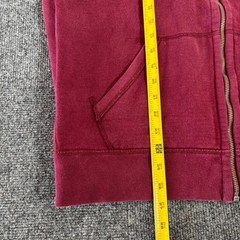 Polo Ralph Lauren Mens XL Full Zip Hoodie Burgundy Red Thermal Lined Fleece