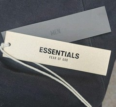 New Essentials Fear Of God Pullover Hoodie 1977 Iron Logo Dark Grey Size Large