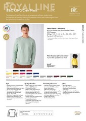 B&C Collection King Crew Neck WU01K – Men’s Luxury Long Sleeve Premium Top