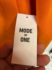 Mode Of One Mens Voltage Orange Kangaroo 80% cotton Pocket Fleece Hoodie Size L