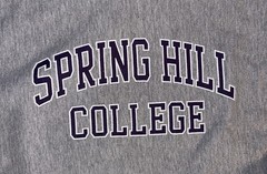Vintage MV Sport Spring Hill College Crewneck Sweater Mens M Medium Gray