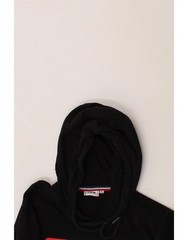 FILA Mens Graphic Hoodie Jumper XS Black Cotton DG88