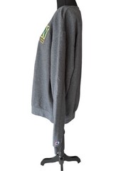 Champion George Mason University Gray Crewneck with Green and Gold Logo